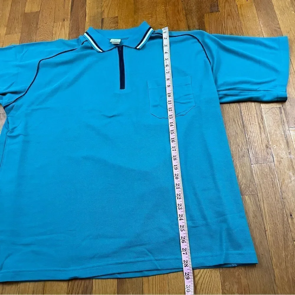 Vintage Polo Zip Collar Mens XL
